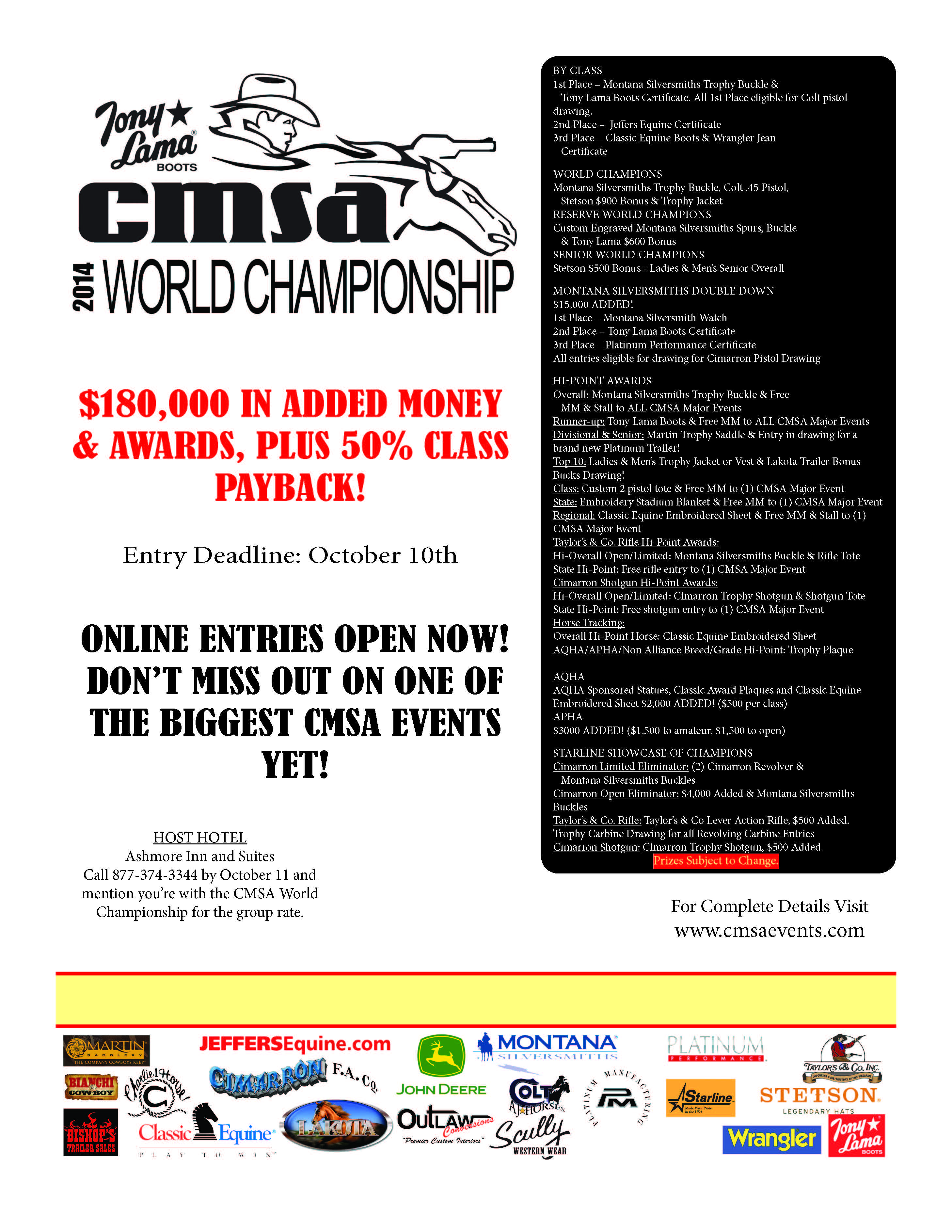 CMSA Tony Lama World Championship 